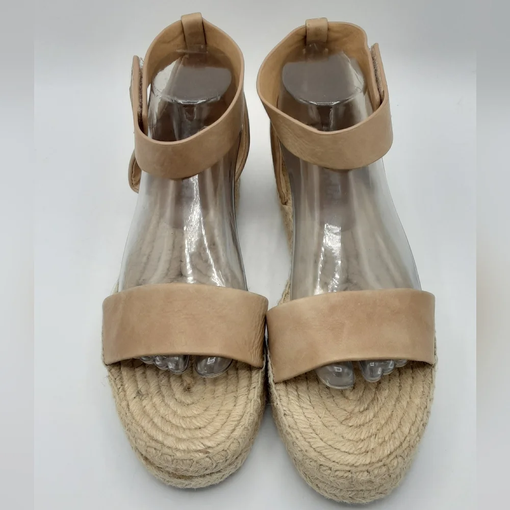 Splendid Jensen Suede Tan Espadrille Sandals.